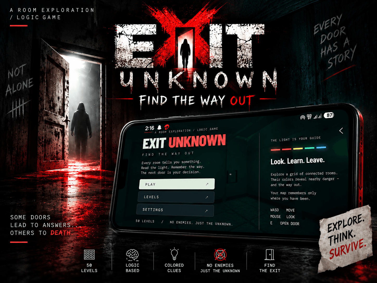 Exit Unknown mockup